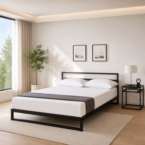 تخت خواب دو نفره فلزی مدرن مدل قابدار